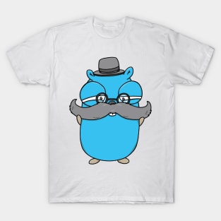 Posh Mustached Gopher T-Shirt